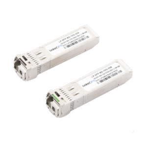 Transceptores Ópticos Bidireccionales SFP+ (Mini-Gbic) / Monomodo 1270 & 1330 nm / 10 Gbps / 1000BASE-BX / Conector LC/UPC Simplex / DDM / Hasta 20 km / 2 Piezas Transceptores Ópticos Bidireccionales SFP+ (Mini-Gbic) / Monomodo 1270 & 1330 nm / 10 Gbps / 1000BASE-BX / Conector LC/UPC Simplex / DDM / Hasta 20 km / 2 Piezas