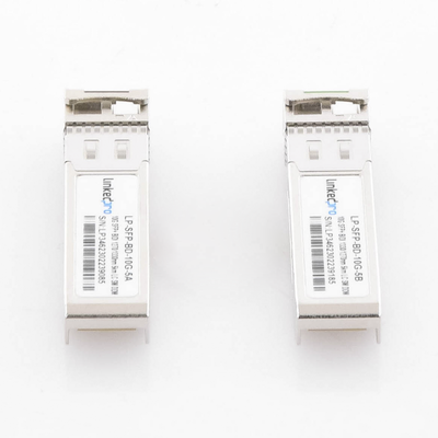 Transceptores Ópticos Bidireccionales SFP+ (Mini-Gbic) / Monomodo 1270 & 1330 nm / 10 Gbps / 10GBASE-BX / Conector LC/UPC Simplex / DDM / Hasta 5 km / 2 Piezas Transceptores Ópticos Bidireccionales SFP+ (Mini-Gbic) / Monomodo 1270 & 1330 nm / 10 Gbps / 10GBASE-BX / Conector LC/UPC Simplex / DDM / Hasta 5 km / 2 Piezas