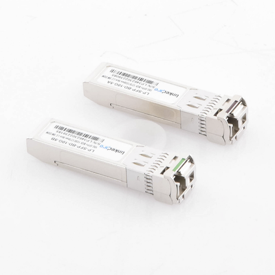 Transceptores Ópticos Bidireccionales SFP+ (Mini-Gbic) / Monomodo 1270 & 1330 nm / 10 Gbps / 10GBASE-BX / Conector LC/UPC Simplex / DDM / Hasta 5 km / 2 Piezas Transceptores Ópticos Bidireccionales SFP+ (Mini-Gbic) / Monomodo 1270 & 1330 nm / 10 Gbps / 10GBASE-BX / Conector LC/UPC Simplex / DDM / Hasta 5 km / 2 Piezas