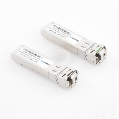 Transceptores Ópticos Bidireccionales SFP+ (Mini-Gbic) / Monomodo 1270 & 1330 nm / 10 Gbps / 10GBASE-BX / Conector LC/UPC Simplex / DDM / Hasta 60 km / 2 Piezas