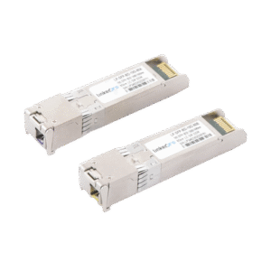 Transceptores Ópticos Bidireccionales SFP+ (Mini-Gbic) / Monomodo 1490 & 1550 nm / 10 Gbps / 10GBASE-BX / Conector LC/UPC Simplex / DDM / Hasta 80 km / 2 Piezas
