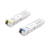 Transceptores Ópticos Bidireccionales SFP (Mini-Gbic) / Monomodo 1310 & 1550 nm / 1.25 Gbps / 1000BASE-BX / Conector LC/UPC Simplex / DDM / Hasta 10 km / 2 Piezas