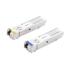 Transceptores Ópticos Bidireccionales SFP (Mini-Gbic) / Monomodo 1310 & 1550 nm / 1.25 Gbps / 1000BASE-BX / Conector LC/UPC Simplex / DDM / Hasta 3 km / 2 Piezas Transceptores Ópticos Bidireccionales SFP (Mini-Gbic) / Monomodo 1310 & 1550 nm / 1.25 Gbps / 1000BASE-BX / Conector LC/UPC Simplex / DDM / Hasta 3 km / 2 Piezas