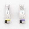 Transceptores Ópticos Bidireccionales SFP (Mini-Gbic) / Monomodo 1490 & 1550 nm / 1.25 Gbps / 1000BASE-BX / Conector LC/UPC Simplex / DDM / Hasta 60 km / 2 Piezas