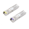 Transceptores Ópticos Bidireccionales SFP (Mini-Gbic) / Monomodo 1490 & 1550 nm / 1.25 Gbps / 1000BASE-BX / Conector LC/UPC Simplex / DDM / Hasta 60 km / 2 Piezas