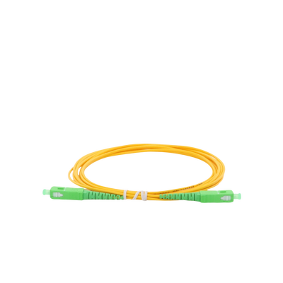Jumper de Fibra Óptica Monomodo SC/APC-SC/APC Simplex de 3 metros, 2mm