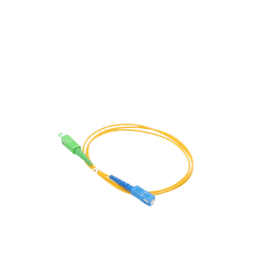 Jumper de Fibra Óptica Monomodo SC/APC-SC/UPC Simplex de 1 metro, 2mm