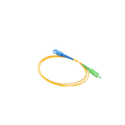 Jumper de Fibra Óptica Monomodo SC/APC-SC/UPC Simplex de 1 metro, 2mm