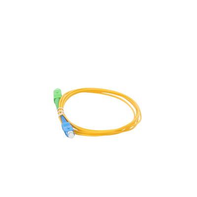 Jumper de Fibra Óptica Monomodo SC/APC-SC/UPC Simplex de 2 metros, 2mm