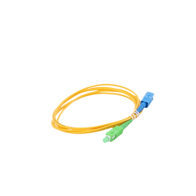 Jumper de Fibra Óptica Monomodo SC/APC-SC/UPC Simplex de 2 metros, 2mm