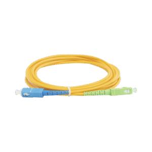 Jumper de Fibra Óptica Monomodo SC/APC-SC/UPC Simplex de 3 metro, 3mm