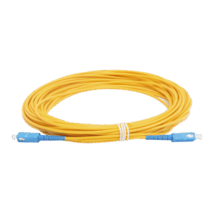 Jumper de Fibra Óptica Monomodo SC/UPC - SC/UPC Simplex, color amarillo, 15 metros