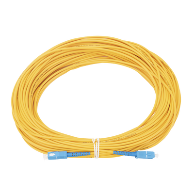 Jumper de Fibra Óptica Monomodo SC/UPC-SC/UPC Simplex de 30 metros, 3mm Jumper de Fibra Óptica Monomodo SC/UPC-SC/UPC Simplex de 30 metros, 3mm
