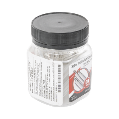 Bote con 100 Mangas para fusión de fibra óptica de 60 mm