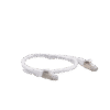 Patch Cord Cat6A 10G blindado 0.5M ( 1.64 ft ) Blanco