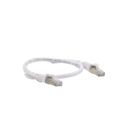Patch Cord Cat6A 10G blindado 0.5M ( 1.64 ft ) Blanco