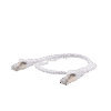 Patch Cord Cat6A 10G blindado 0.5M ( 1.64 ft ) Blanco