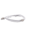 Patch Cord Cat6A 10G blindado 1.0M ( 3.28 ft ) BLANCO