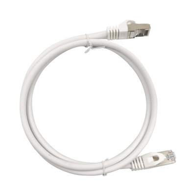 Patch Cord Cat6A 10G blindado 2M ( 6.25 ft ) BLANCO