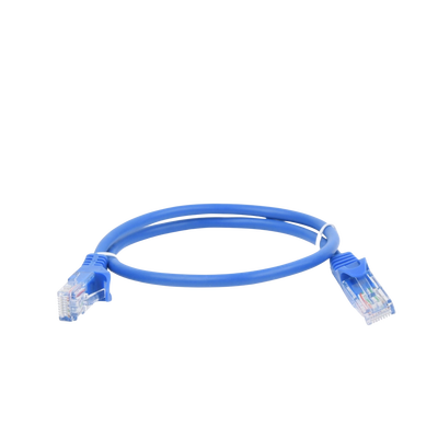 Cable de parcheo UTP Cat5e - 0.5 m - azul