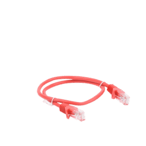 Cable de parcheo UTP Cat5e - 0.5 m - rojo