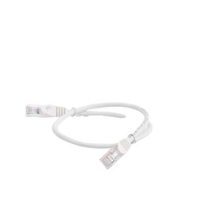 Cable de parcheo UTP Cat5e - 0.5 m - blanco