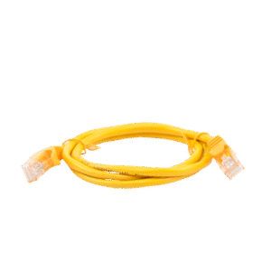 Cable de parcheo UTP Cat5e - 1 m - amarillo