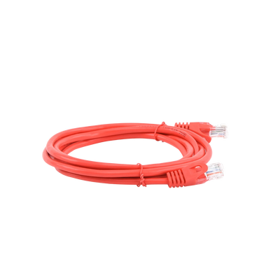 Cable de Parcheo UTP Cat5e - 2.0m. - Rojo