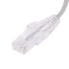 Cable de Parcheo Slim UTP Cat6 - 20 cm Gris Diámetro Reducido (28 AWG)