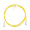 Cable de Parcheo Slim UTP Cat6 - 1 metro, Amarillo, Diámetro Reducido (28 AWG)
