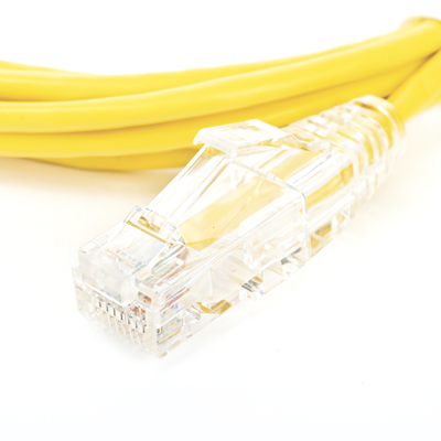 Cable de Parcheo Slim UTP Cat6 - 1.5 m Amarillo Diámetro Reducido (28 AWG)