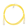 Cable de Parcheo Slim UTP Cat6 - 1.5 m Amarillo Diámetro Reducido (28 AWG)
