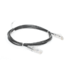 Cable de Parcheo Slim UTP Cat6 - 2 m Negro Diámetro Reducido (28 AWG)