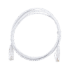 Cable de Parcheo Slim UTP Cat6 - 2 m Blanco Diámetro Reducido (28 AWG)