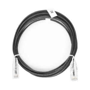 Cable de Parcheo Slim UTP Cat6 - 3 m Negro Diámetro Reducido (28 AWG)