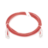 Cable de Parcheo Slim UTP Cat6 - 3 m Rojo Diámetro Reducido (28 AWG)