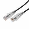 Cable de Parcheo Slim UTP Cat6A - 0.5 m Negro, Diámetro Reducido (28 AWG) Cable de Parcheo Slim UTP Cat6A - 0.5 m Negro, Diámetro Reducido (28 AWG)