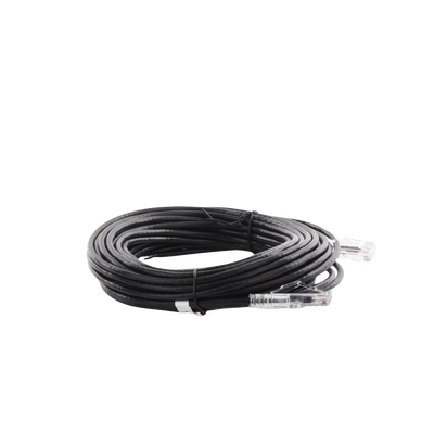 Cable de Parcheo Slim UTP Cat6A - 10 m Negro, Diámetro Reducido (28 AWG)