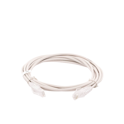 Cable de Parcheo Slim UTP Cat6A - 3 m Gris, Diámetro Reducido (28 AWG)