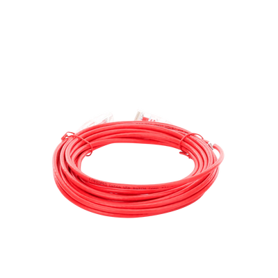 Cable de Parcheo Slim UTP Cat6A - 5 m Rojo, Diámetro Reducido (28 AWG Cable de Parcheo Slim UTP Cat6A - 5 m Rojo, Diámetro Reducido (28 AWG