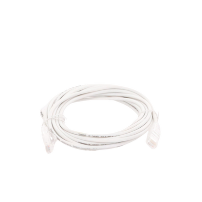 Cable de Parcheo Slim UTP Cat6A - 5 m Blanco, Diámetro Reducido (28 AWG) Cable de Parcheo Slim UTP Cat6A - 5 m Blanco, Diámetro Reducido (28 AWG)