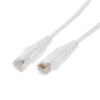 Cable de Parcheo Slim UTP Cat6A - 5 m Blanco, Diámetro Reducido (28 AWG) Cable de Parcheo Slim UTP Cat6A - 5 m Blanco, Diámetro Reducido (28 AWG)