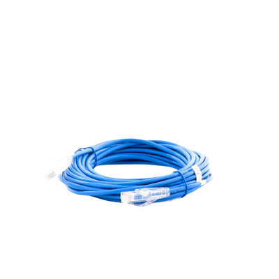 Cable de Parcheo Slim UTP Cat6A - 7 m Azul, Diámetro Reducido (28 AWG)