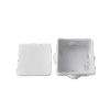 Caja de Conexiones Impermeable IP55 con 4 Entradas, 80 x 80 x 50 mm, para Instalaciones Industriales, Comerciales y Residenciales, Incluye Tornillería para su Instalación Caja de Conexiones Impermeable IP55 con 4 Entradas, 80 x 80 x 50 mm, para Instalaciones Industriales, Comerciales y Residenciales, Incluye Tornillería para su Instalación