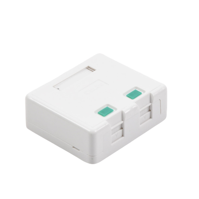 Caja de pared con 2 puertos Keystone, no incluye Jacks