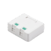 Caja de pared con 2 puertos Keystone, no incluye Jacks