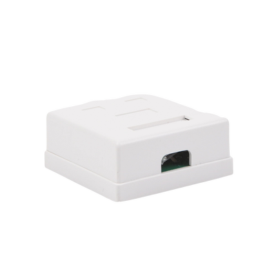 Caja de pared con Jack UTP Cat5e y Jack RJ11 telefónico