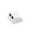 Caja de pared angulada incluye 2 jacks UTP cat5e Keystone Caja de pared angulada incluye 2 jacks UTP cat5e Keystone