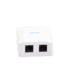 Caja de pared con 2 puertos, incluye 2 jacks UTP Cat6A Caja de pared con 2 puertos, incluye 2 jacks UTP Cat6A