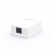 Caja de pared con 1 puerto Keystone, incluye Jack Cat5e